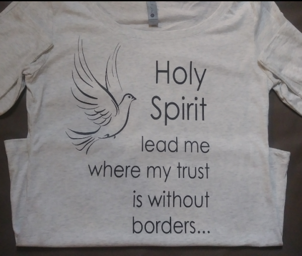 Holy Spirit Lead Me Women Long Sleeve Crewneck T Shirt