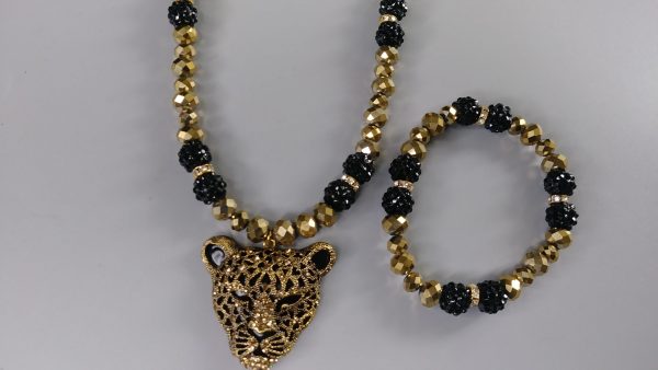 Men Panther Necklace Set 2021 Edition In Gold