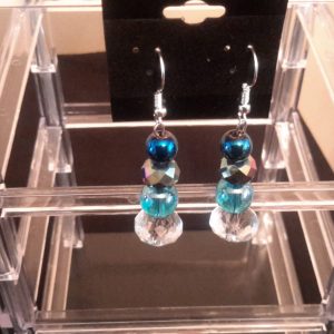 TurQuoise And Sapphire Dangle Earrings