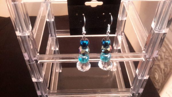 TurQuoise And Sapphire Dangle Earrings