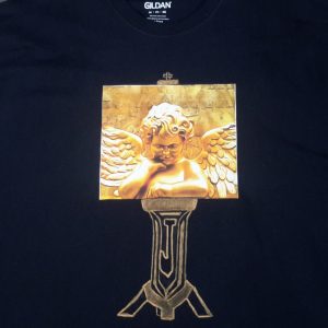 Black And Gold Angel Painting T-Shirt