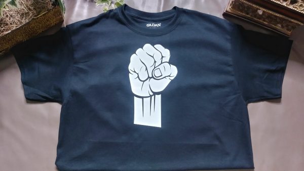 Black Power Fist Raised T Shirt