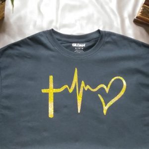 Holographic Heartbeat Unisex T Shirt