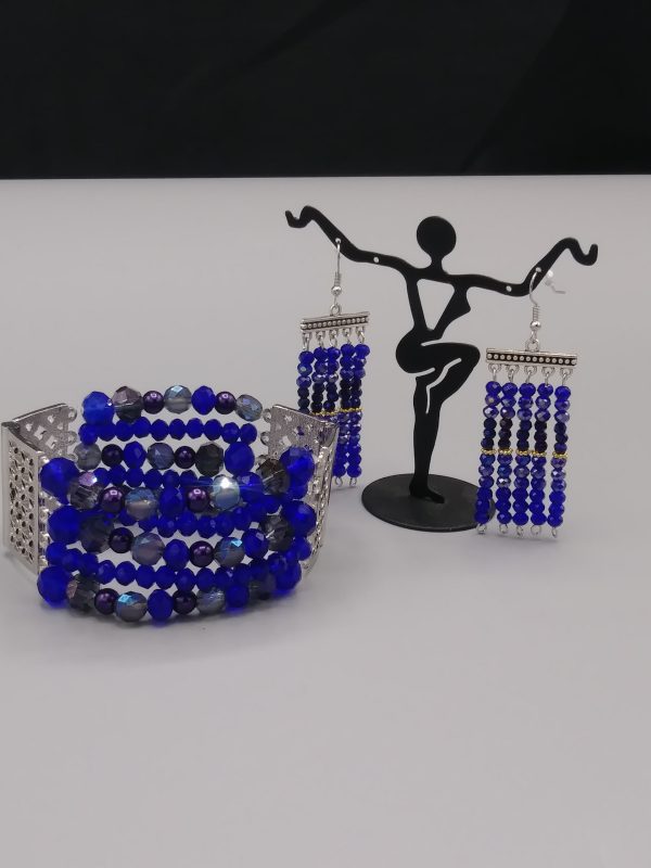 Multi-String Royal Blue Bracelet Set