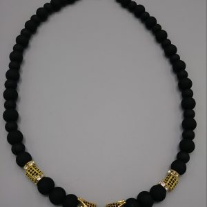 Sapphire Gold/Silver Chain Necklace Set