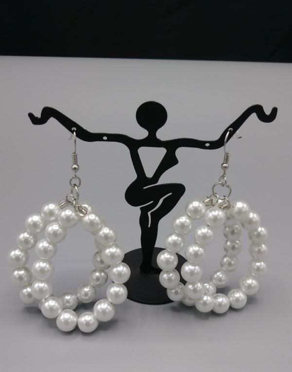 Double Stacked Pearl Earrings