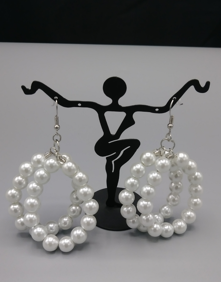 Double Stacked Pearl Earrings Nunda's Boutique - Let My Fly Match Your Fly