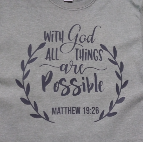 "With God" Crewneck T-Shirt